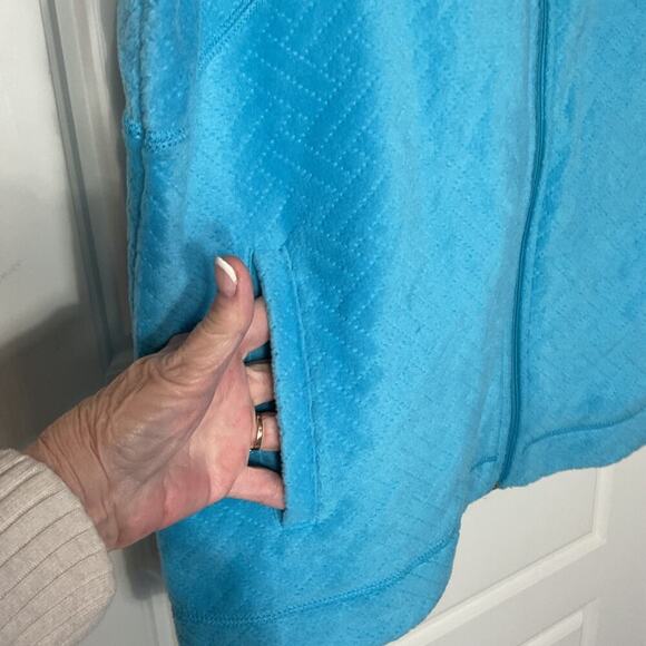 Kim Rogers Turquoise Fleece Vest w/Pockets Unlined Vest XL - Picture 2 of 6